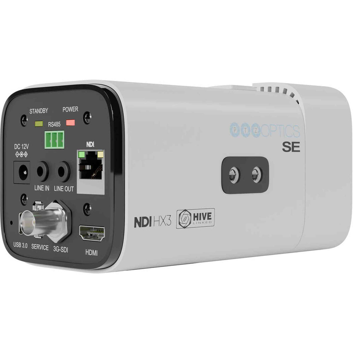 PTZOptics Studio SE Hive-Linked PTZ Camera w/ 20x Optical Zoom, HD Streaming–White | More