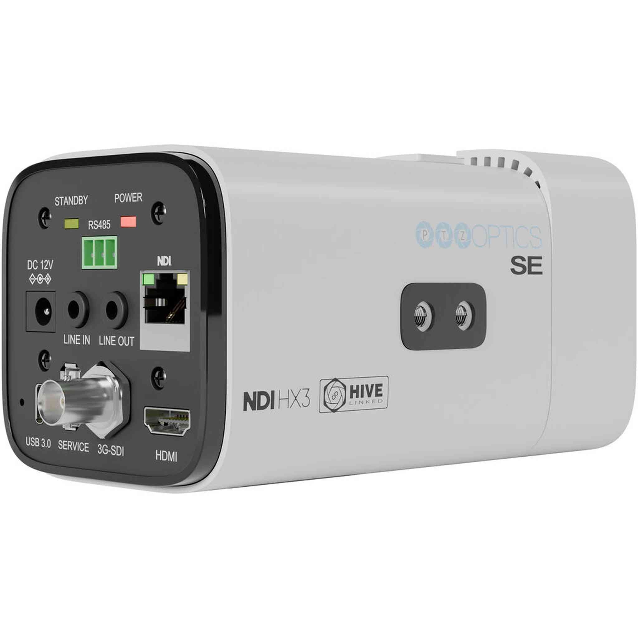 PTZOptics Studio SE Hive-Linked PTZ Camera w/ 12x Optical Zoom, HD Streaming–White | More