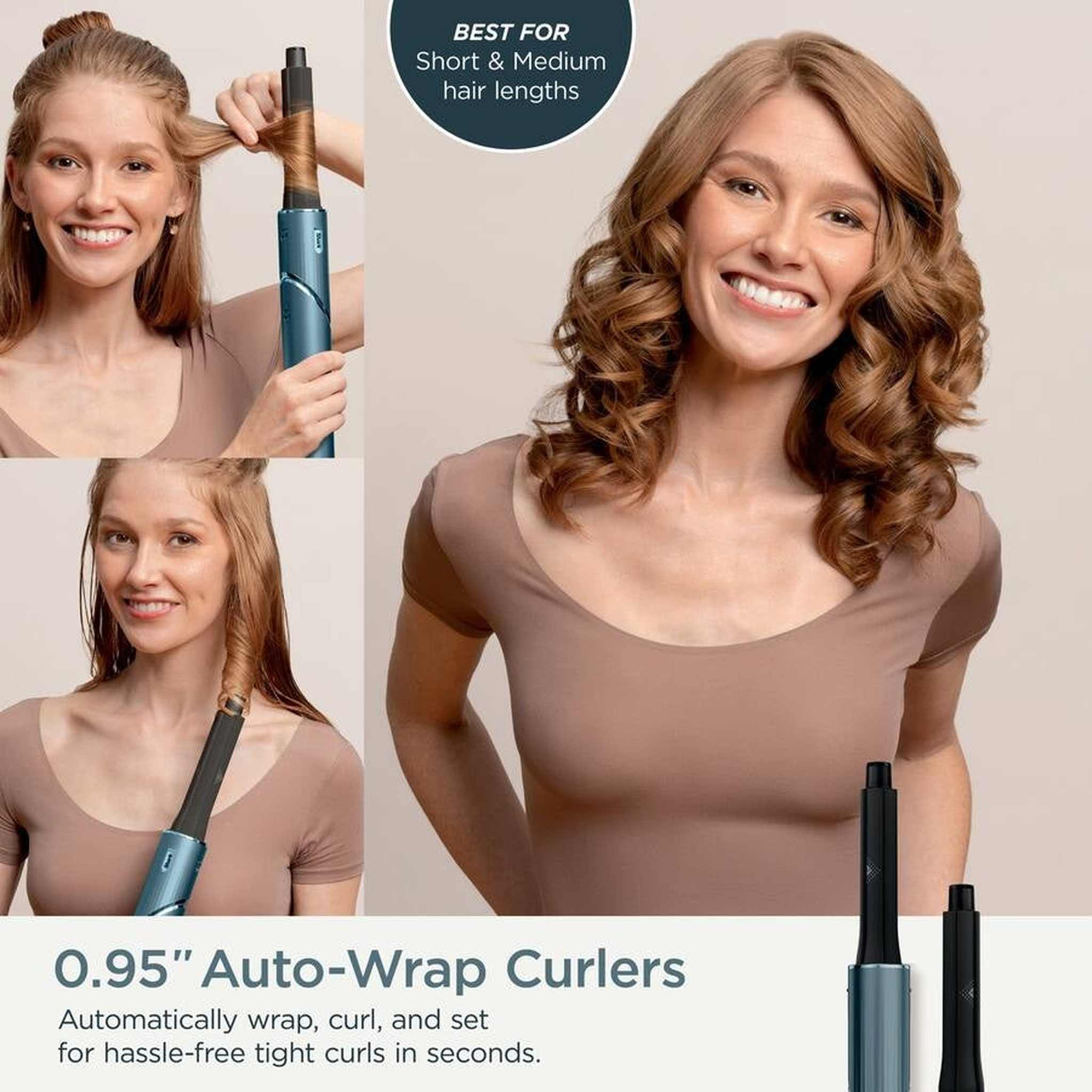 Shark - Refurbished Excellent - Certified Renewed FlexStyle FrizzFighter Finishing Tool Limited Edition Gift Set - Teal - Reconditioned