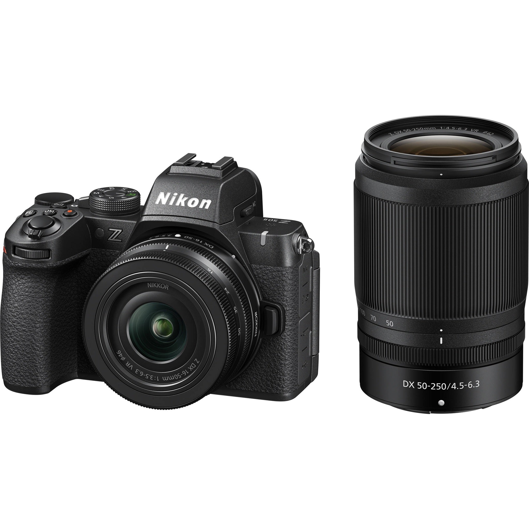 Nikon Z50II Mirrorless Camera + 16-50mm & 50-250mm Lenses + Rode Microphone - Reconditioned Nikon
