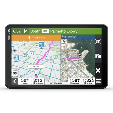 Garmin RV 895, Large, Easy-to-Read 8” GPS RV Navigator, Custom RV Routing, High-Resolution Birdseye Satellite Imagery, Directory of RV Parks and Services, Landscape or Portrait View Display