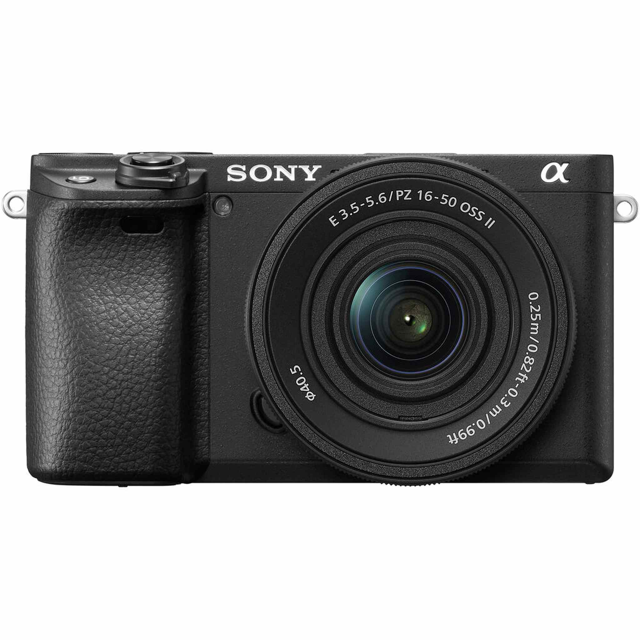 Sony a6400 Mirrorless Camera with 16-50mm f/3.5-5.6 II Lens Black - Bundle