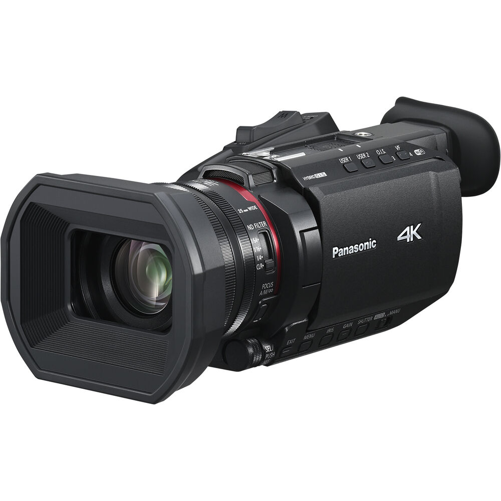 Panasonic HC-X1600 UHD 4K HDMI Lightweight Compact Camcorder with 24x Zoom + Mic - Bundle