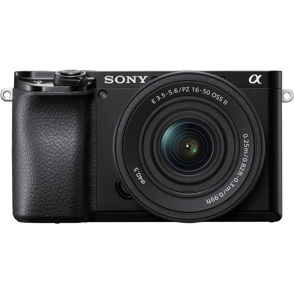 Sony a6100 Mirrorless Camera with 16-50mm f/3.5-5.6 II Lens + 64GB Memory Card - Bundle