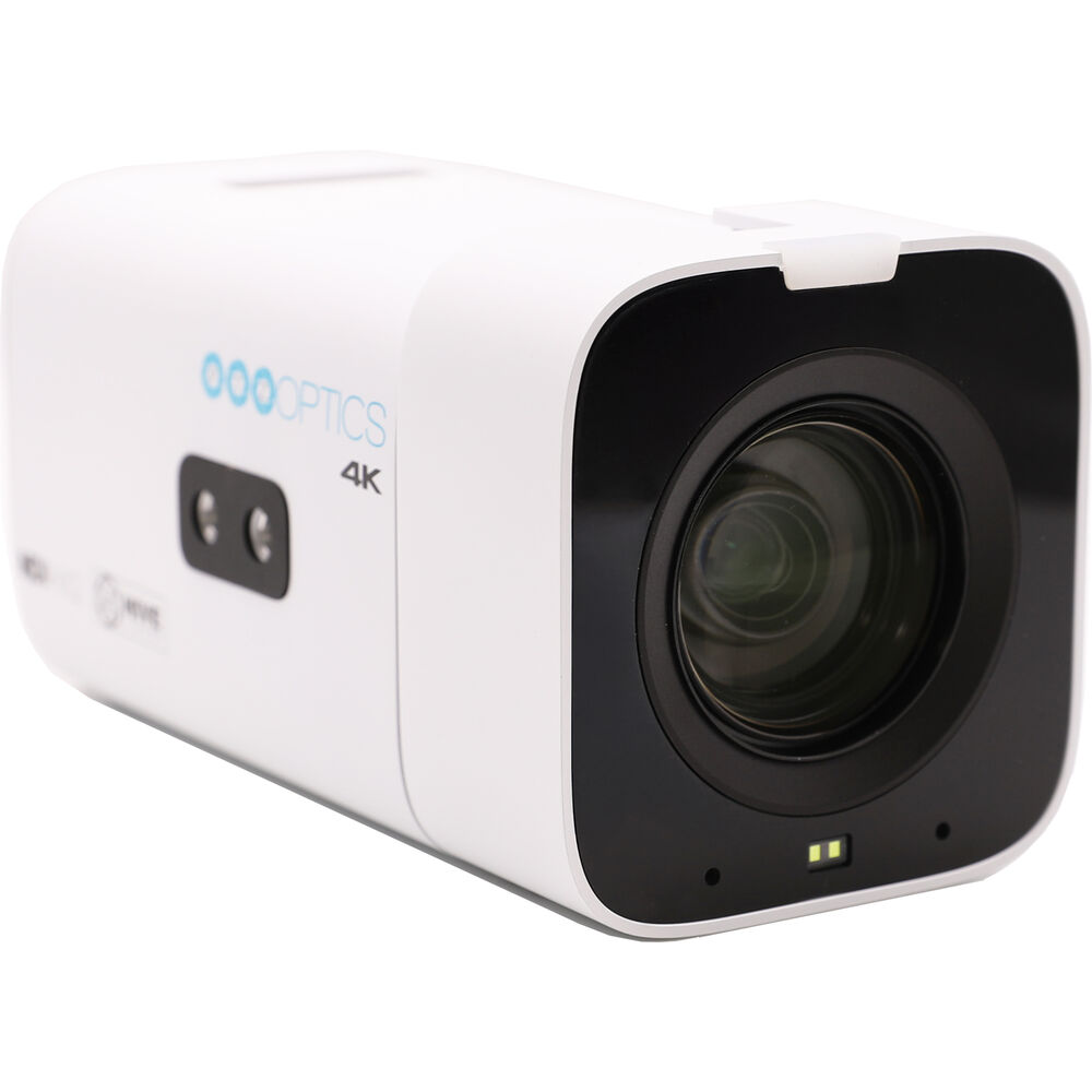 PTZOptics 4K Camera White | 20x Zoom, UHD60, NDI|HX2, Pro Streaming for Events - Bundle