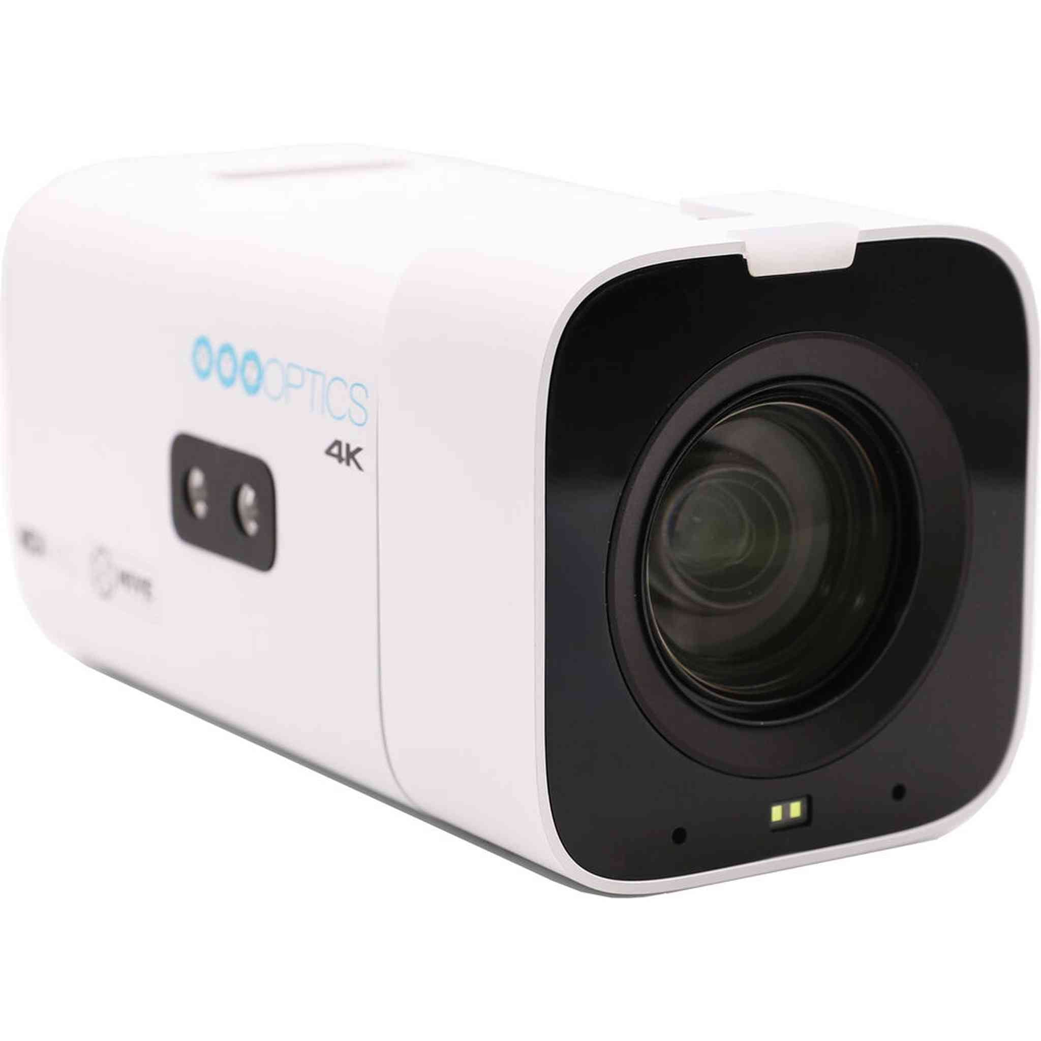 PTZOptics 4K Camera White | 20x Zoom, UHD60, NDI|HX2, Pro Streaming for Events - Bundle