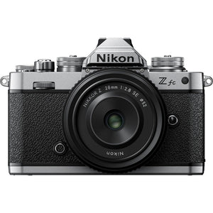 Nikon Z fc DX-Format Mirrorless Camera with NIKKOR Retro Style Z 28mm f/2.8 SE Lens + More