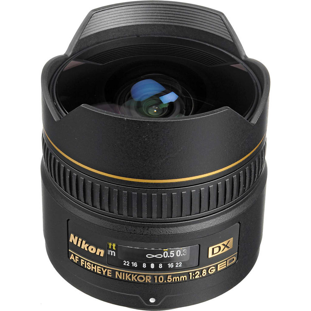 Nikon AF DX Fisheye-NIKKOR 10.5mm f/2.8G ED Lens for Creative Photography + More