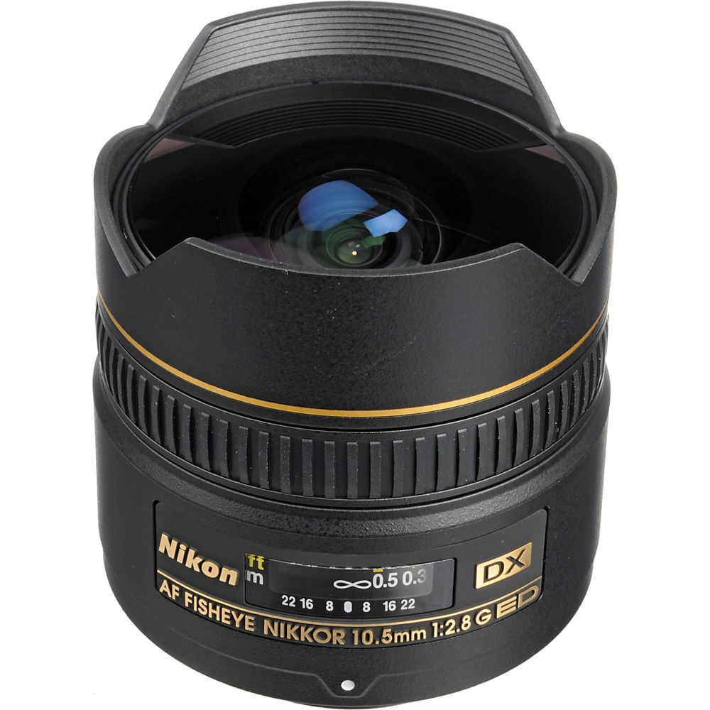 Nikon AF DX Fisheye-NIKKOR 10.5mm f/2.8G ED Lens for Creative Photography + More