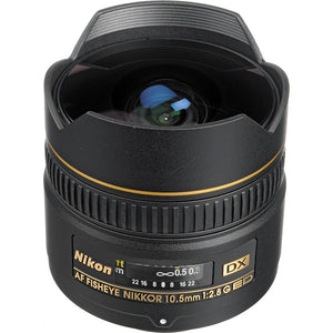 Nikon AF DX Fisheye-NIKKOR 10.5mm f/2.8G ED Lens for Creative Photography + More