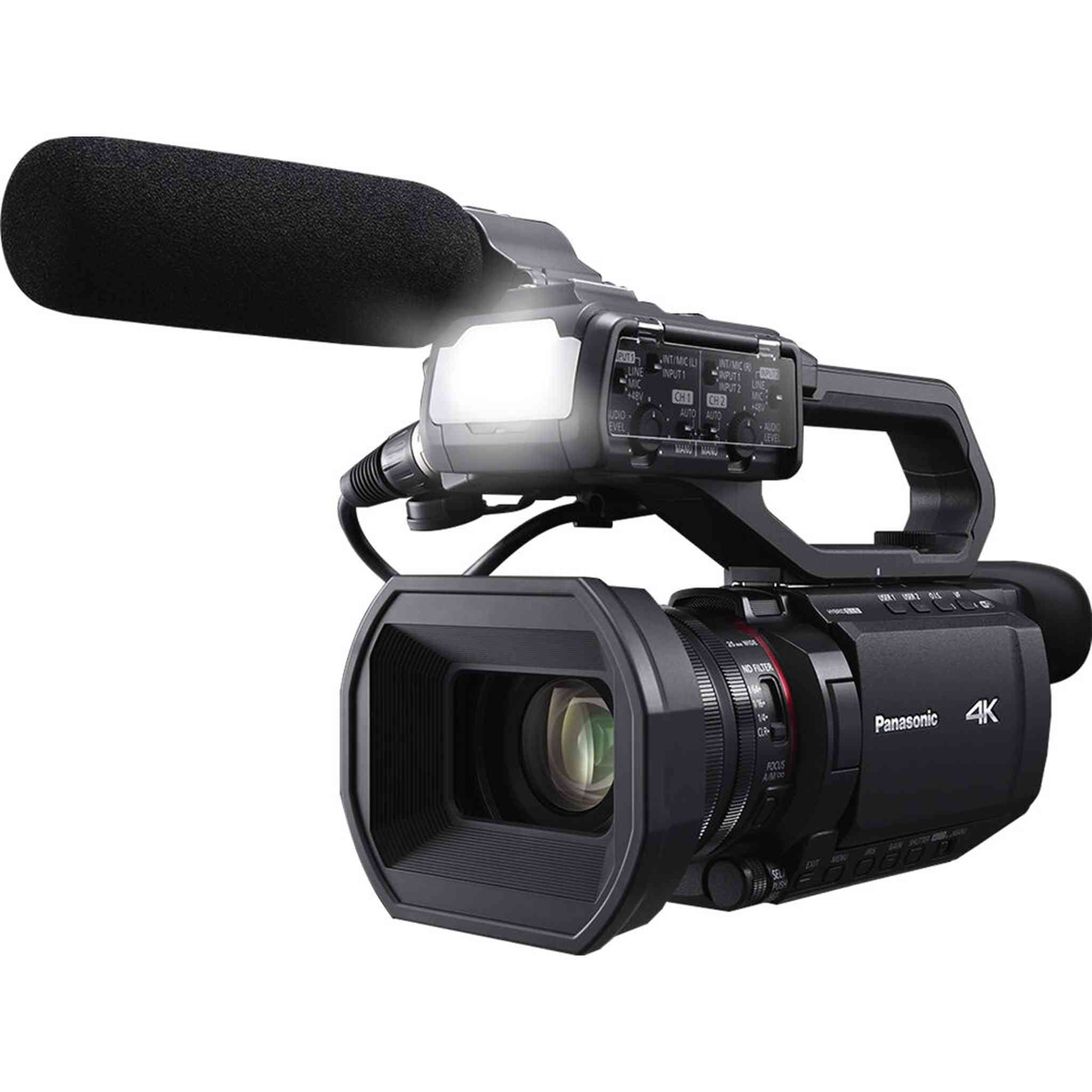 Panasonic HC-X2100 UHD 4K 3G-SDI/HDMI Pro Lightweight Camcorder with 24x Zoom - Bundle Panasonic