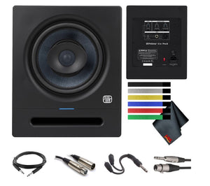 PreSonus Eris Pro 8 2-Way Biamped, Active, 8" Coaxial Studio Monitor Bundle