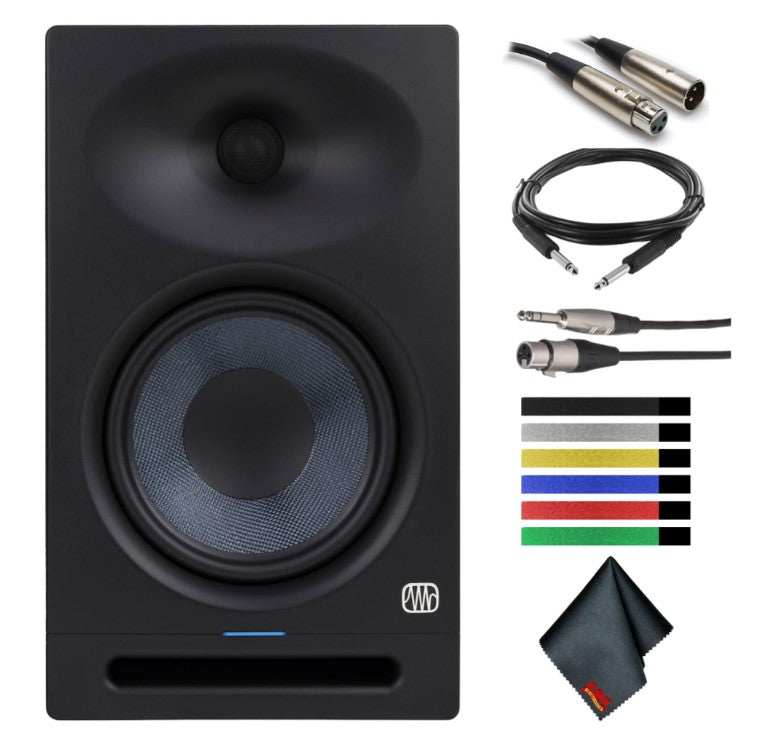 PreSonus Eris Sub 8BT Active Studio Subwoofer with Bluetooth Multimedia Bundle PreSonus