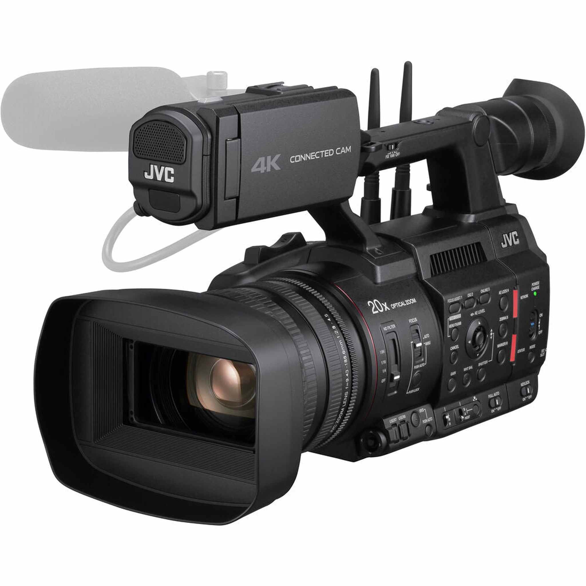 JVC GY-HC550 9.35MP 4K UHD Handheld 4K Broadcast Professional Camcorder + More