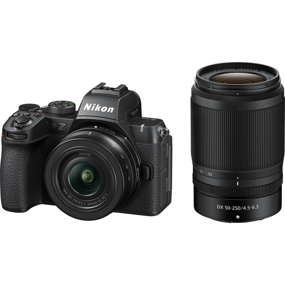 Nikon Z50 II Mirrorless Camera with Nikon Z DX 16-50mm & 50-250mm Lenses + More
