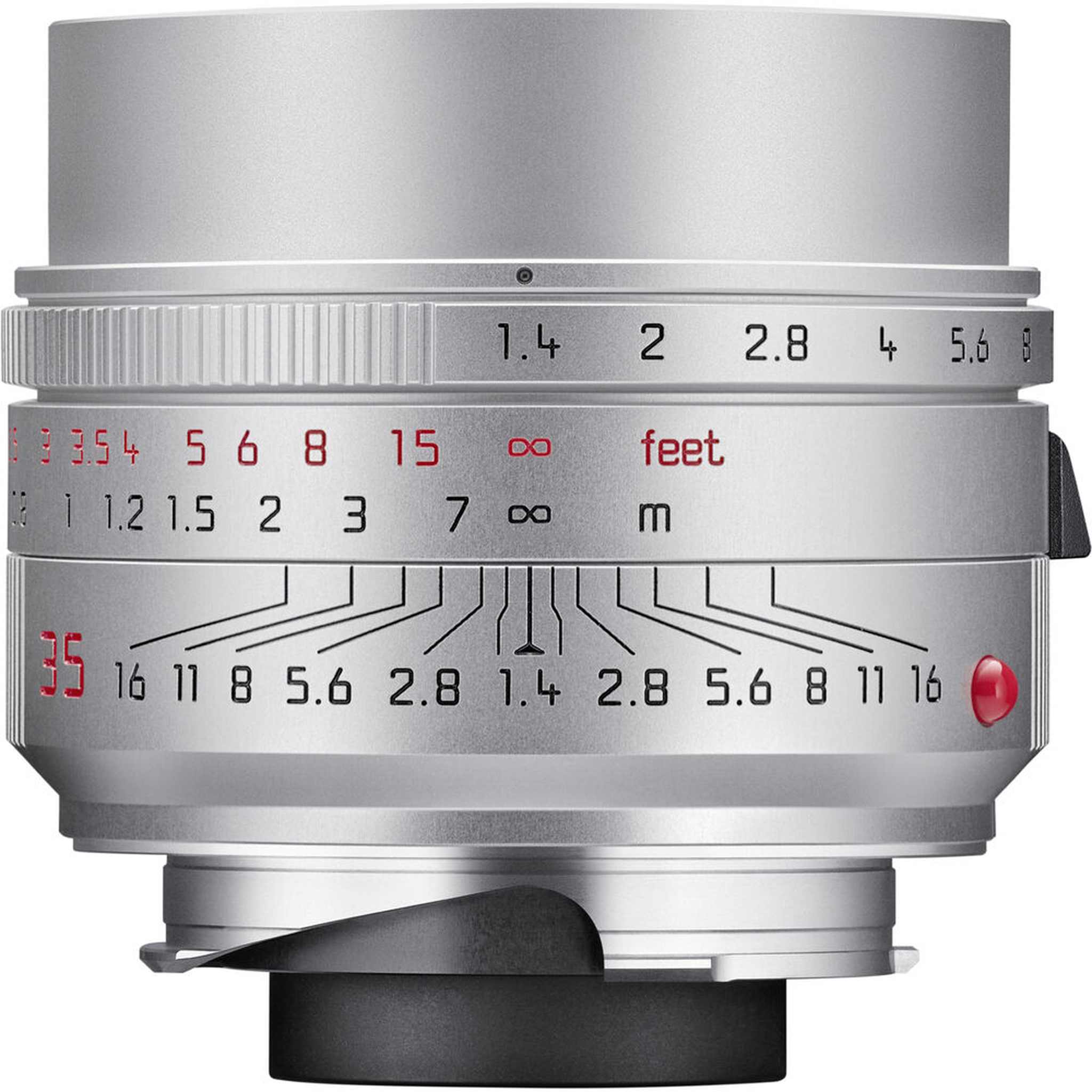 Leica Summilux-M 35mm f/1.4 ASPH. Lens Silver 11727 + 64GB Memory Card + More