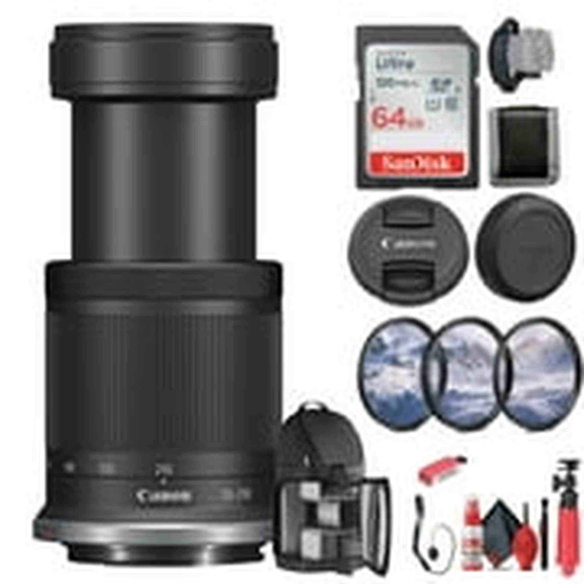 Canon RF-S 55-210mm f/5-7.1 IS STM Lens Canon RF for Landscape, Portrait - Bundle Canon