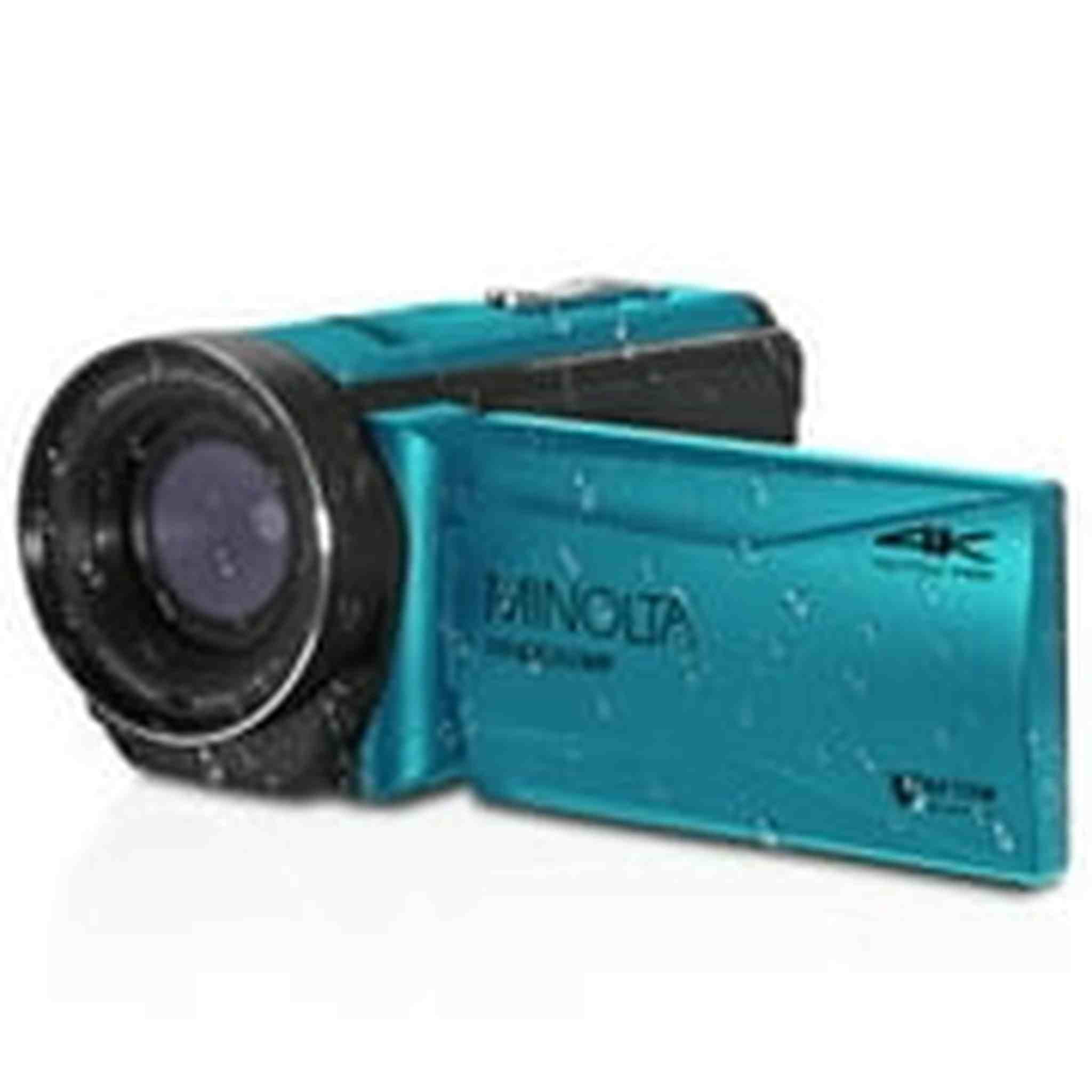 Minolta MN4K300WP 4K Ultra HD / 56 MP Waterproof Camcorder - Blue Minolta