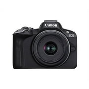 Canon EOS R50 Mirrorless Vlogging Camera Black w/RF-S18-45mm F4.5-6.3 is STM & RF-S55-210mm F5-7.1 is STM Lenses, 24.2 MP, 4K Video, Subject Detection & Tracking, Compact, Smartphone Connection