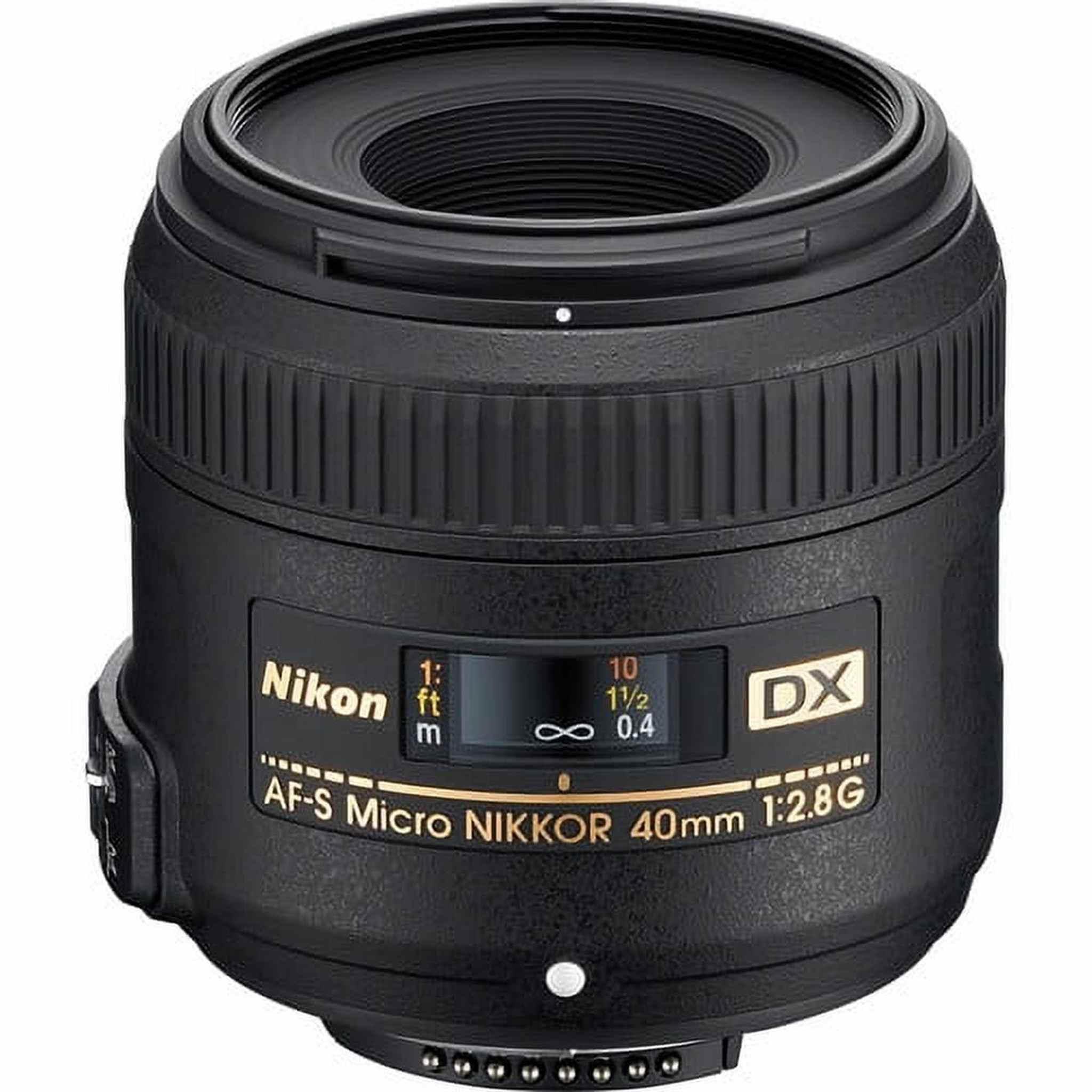 Nikon AF-S DX Micro-NIKKOR 40mm f/2.8G Close-up Lens for Nikon DSLR Cameras Renewed - Reconditioned Nikon