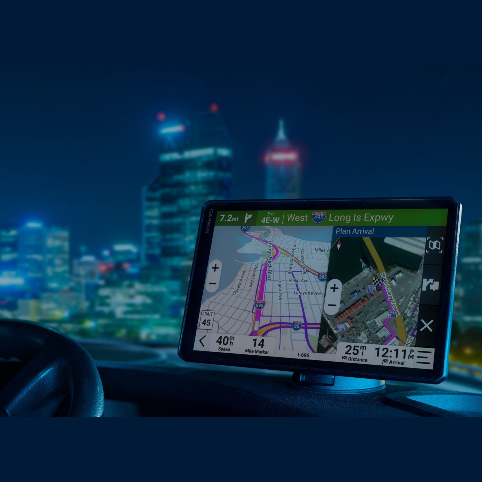 Garmin Dezl OTR620, Large, Easy-to-Read 6” GPS Truck Navigator Bundle