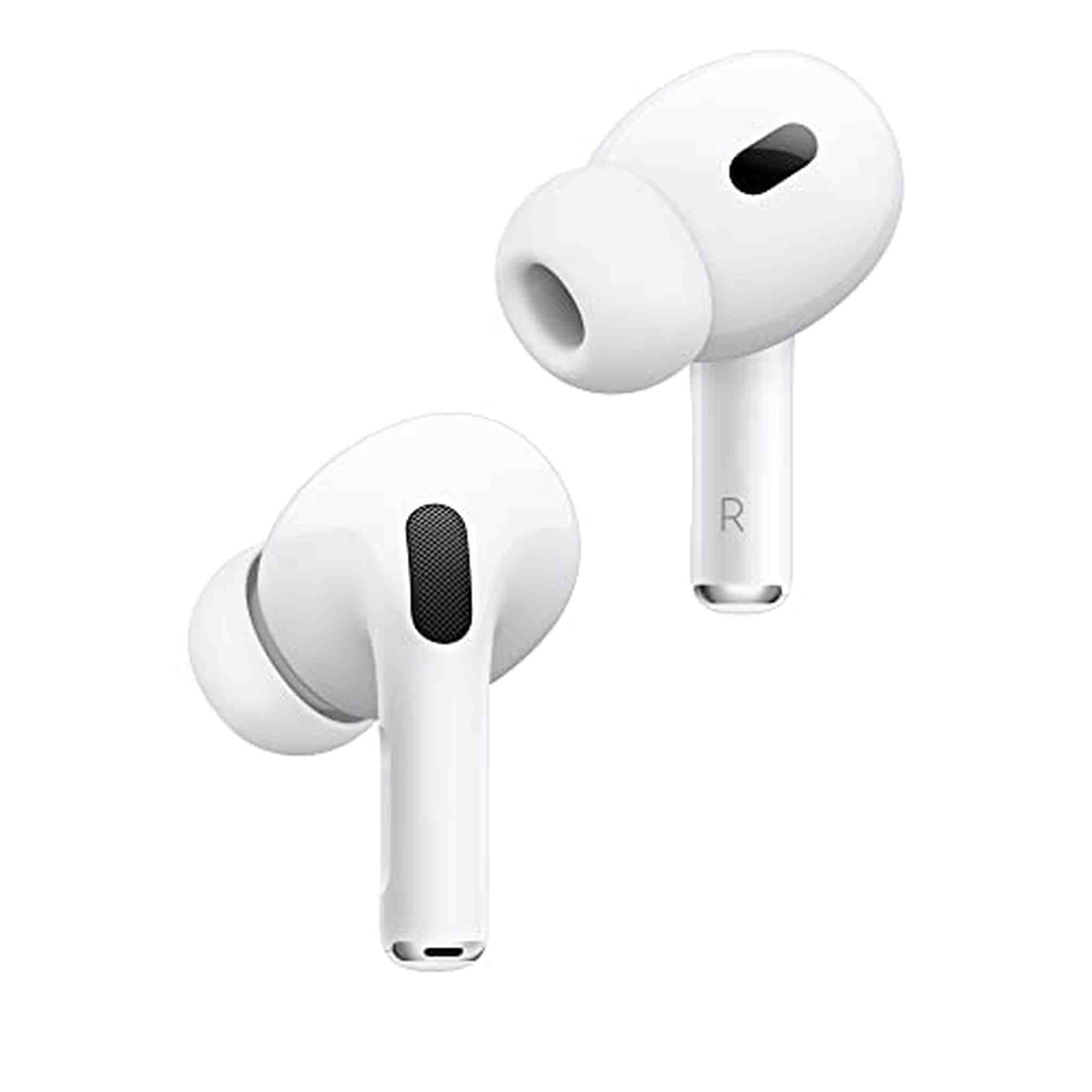 Apple AirPods Pro 2nd Generation Wireless Ear Buds with USB-C Charging, Up to 2X More Active Noise Cancelling Bluetooth Headphones, Transparency Mode, Adaptive Audio, Personalized Spatial Audio - Used