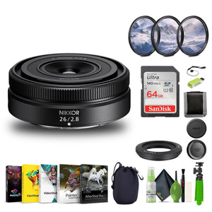 Nikon NIKKOR Z 26mm f/2.8 Lens Nikon Z 20116 Bundle