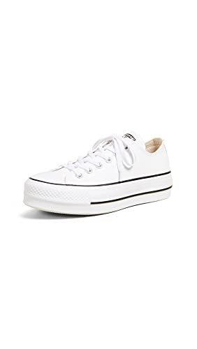 Converse Women's Chuck Taylor All Star Lift Clean Sneaker, White/Black/White, 10