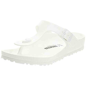 BIRKENSTOCK Unisex Gizeh Essentials EVA Sandals, White, 39 R EU, 8-8.5 Women/6-6.5 Men M US