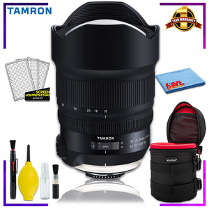 Tamron SP 15-30mm f/2.8 Di VC USD G2 Lens for Nikon F Intl Model + 6 inch Vivitar Premium Lens Case + Cleaning Kit