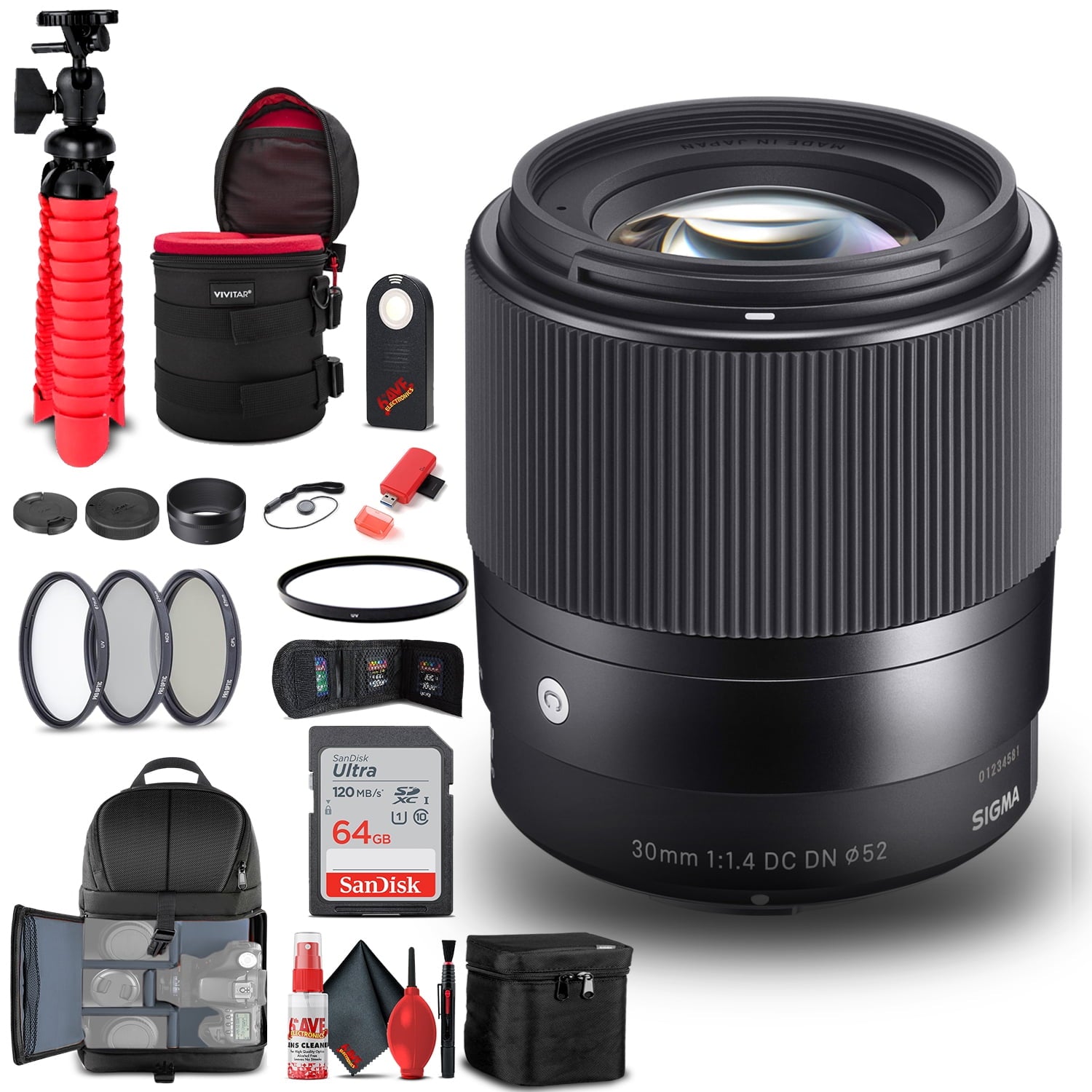 Sigma 35mm f/1.4 DG HSM Art Lens for Canon EF (340-101) Bundle