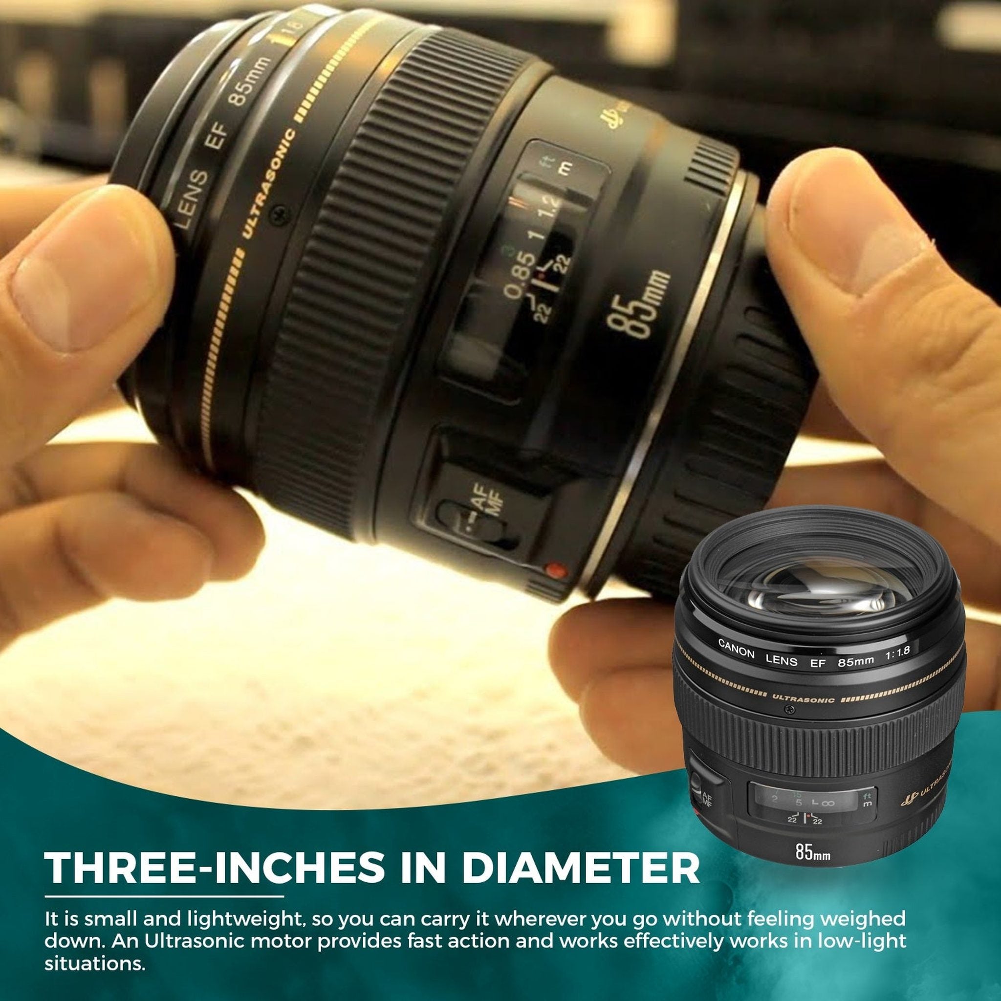 Canon EF 85mm f/1.8 USM Telephoto Lens Canon