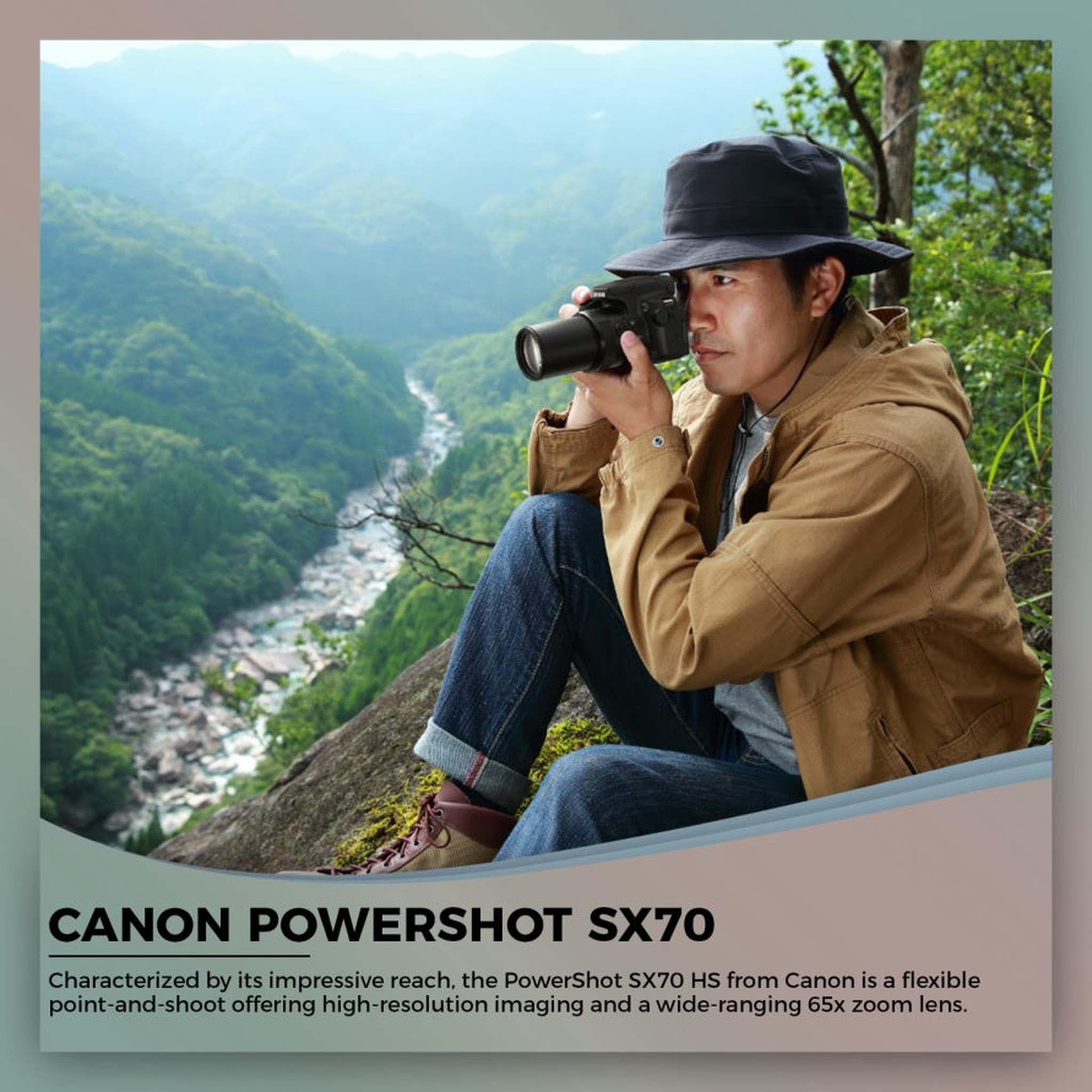 Canon PowerShot SX70 HS Digital Camera 3071C001 + 64GB Card Starter Bundle