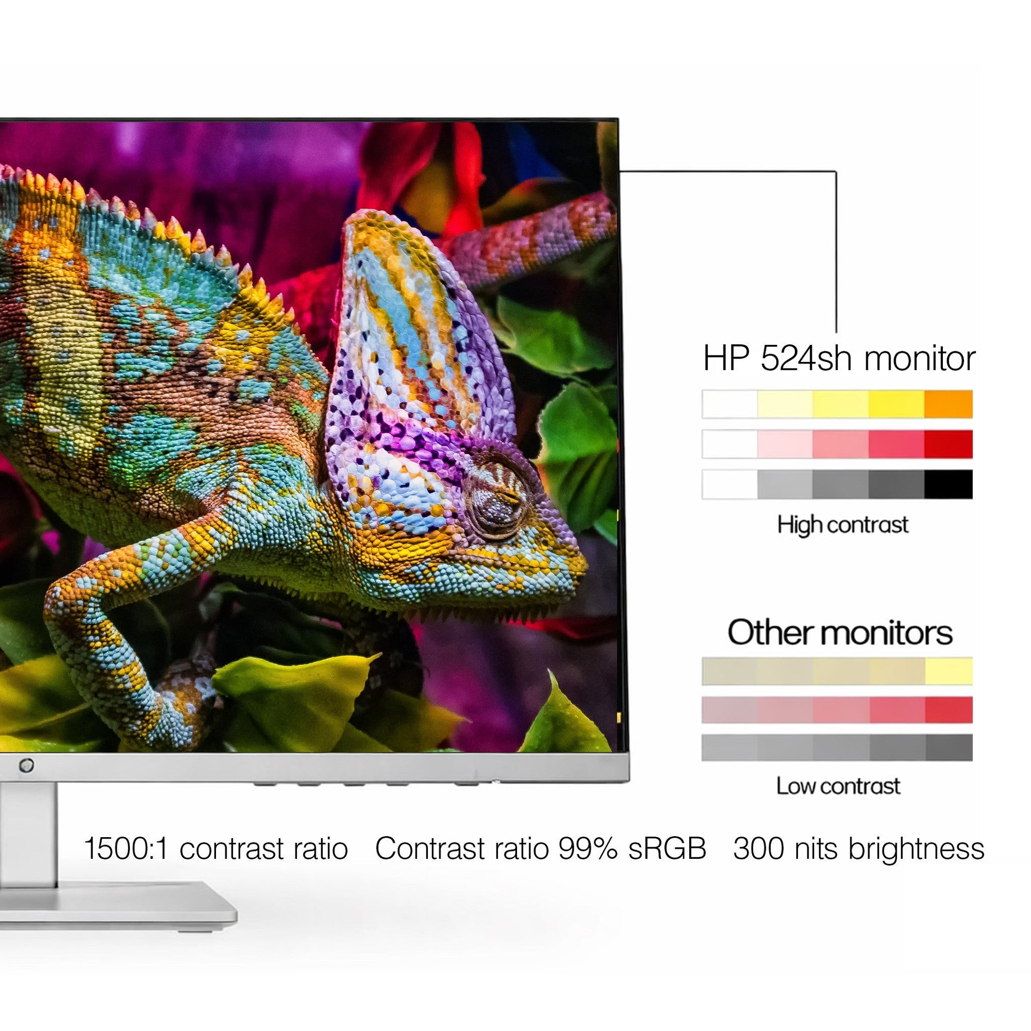 HP 524SH 23.8" 16:9 FreeSync IPS Monitor Bundle