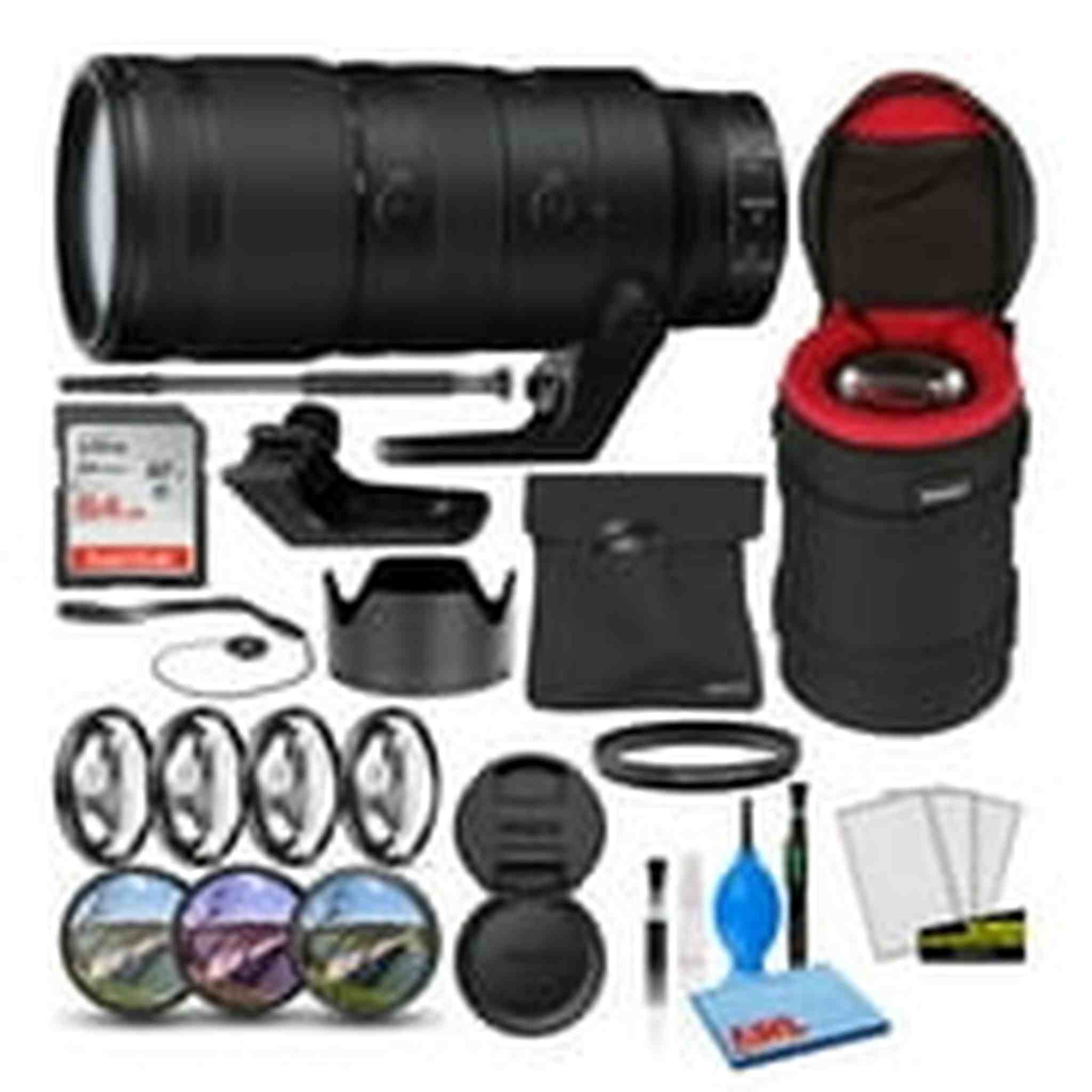 Nikon NIKKOR Z 70-200mm f/2.8 VR Lens 20091 Intl Model Bundle + 64GB SD Card