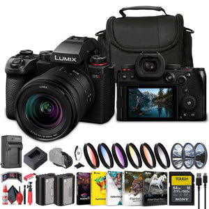 Panasonic Lumix S5 II Mirrorless Camera with 20-60mm Lens + 64GB Memory Card + More