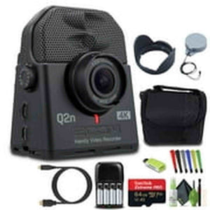 Zoom Q2n-4K Handy Video Recorder, 4K/30P UHD Video Bundle With Accessories Zoom