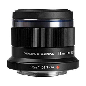 Olympus M.Zuiko Digital 45mm F1.8 Lens, for Micro Four Thirds Cameras Black - Reconditioned Olympus