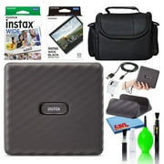 Fujifilm Instax Link Wide Smartphone Printer Bundle with 30-Films + Bag -