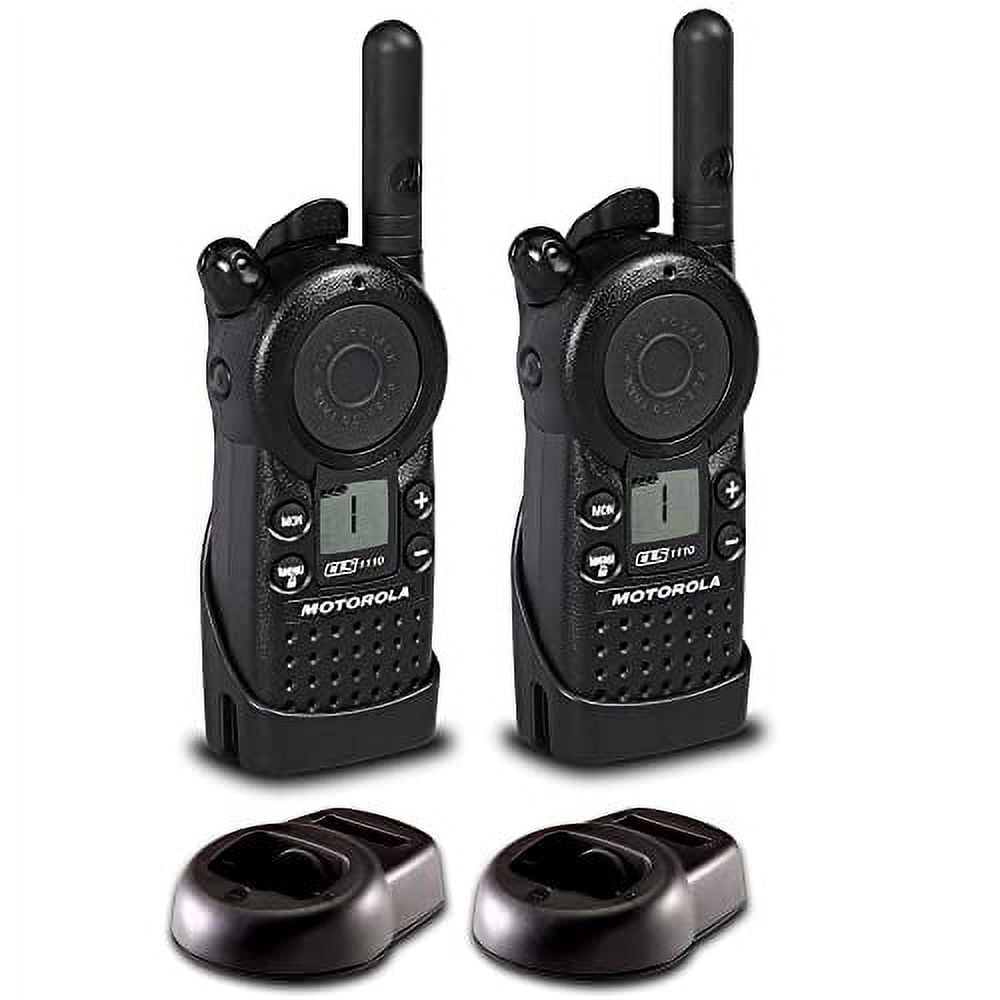 2 x Motorola CLS1110 UHF 1W 1-Channel 2-Way Radio CLS1110 - 2 Pack Bundle