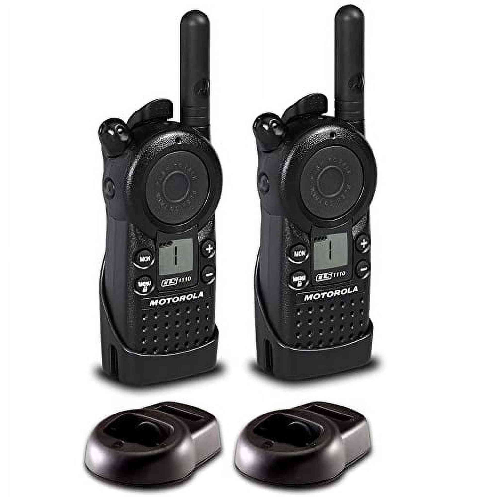 2 x Motorola CLS1110 UHF 1W 1-Channel 2-Way Radio CLS1110 - 2 Pack Bundle Motorola Solutions