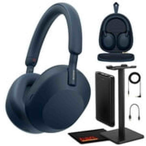 Sony WH-1000XM5 Noise-Canceling Wireless Over-Ear Headphones Blue Bundle Sony