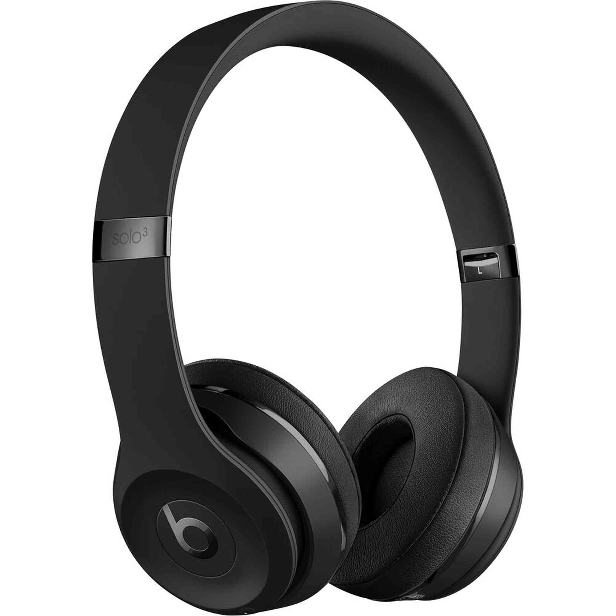 Beats Solo3 Wireless On-Ear Headphones Matte Black / Icon Bundle With Accessories Beats