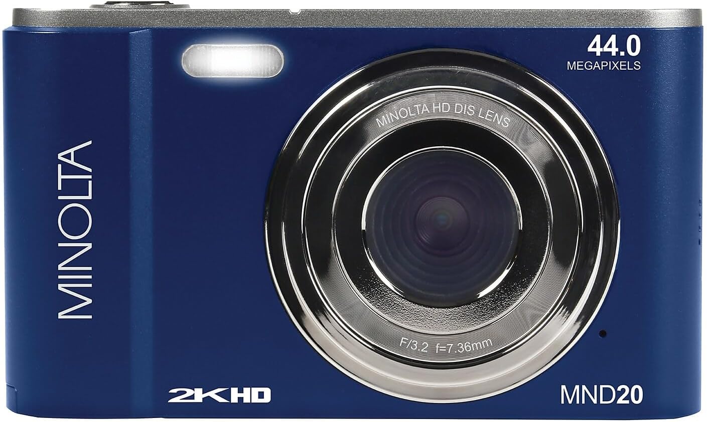 Minolta MND20 44 MP / 2.7K Ultra HD Digital Camera (Blue)
