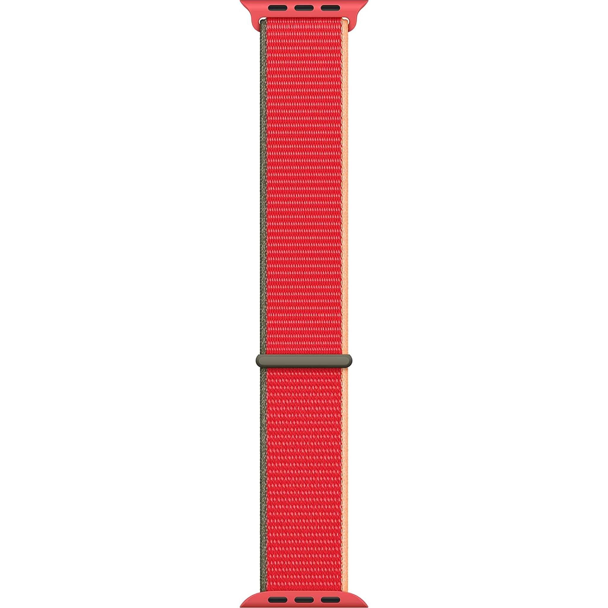 Apple Watch 44mm Sport Loop - Red with USB-C Charging Block Bundle Apple