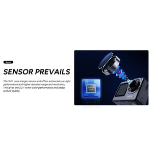 SJCAM SJ11 Active 4K 30FPS 5M Body Waterproof Action Camera 6-Axis Gyro Stabilization 2.33″ Touch Screen 2.4G & 5GHz Dual WiFi Supports Live Streaming SJCAM