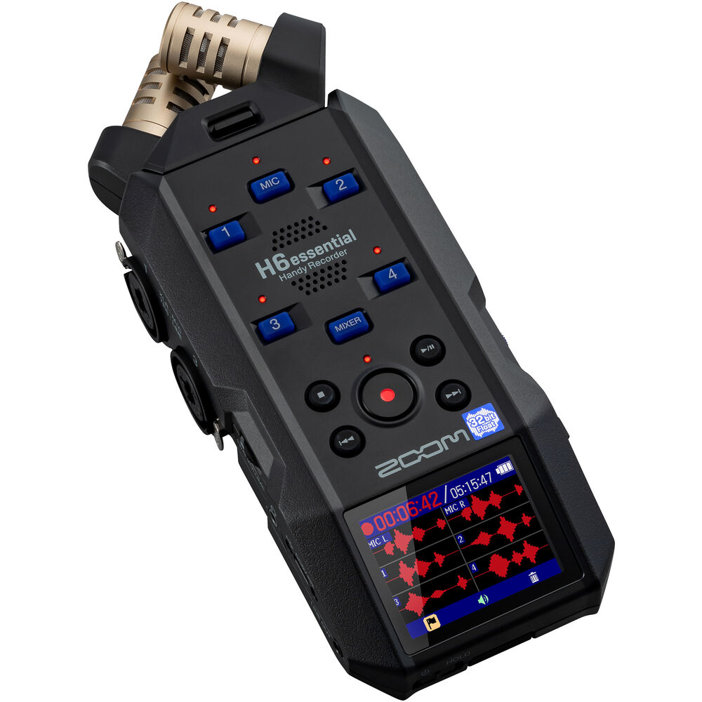 Zoom H6essential 6-Track 32-Bit Audio Recorder + Bluetooth Adapter, Bundle