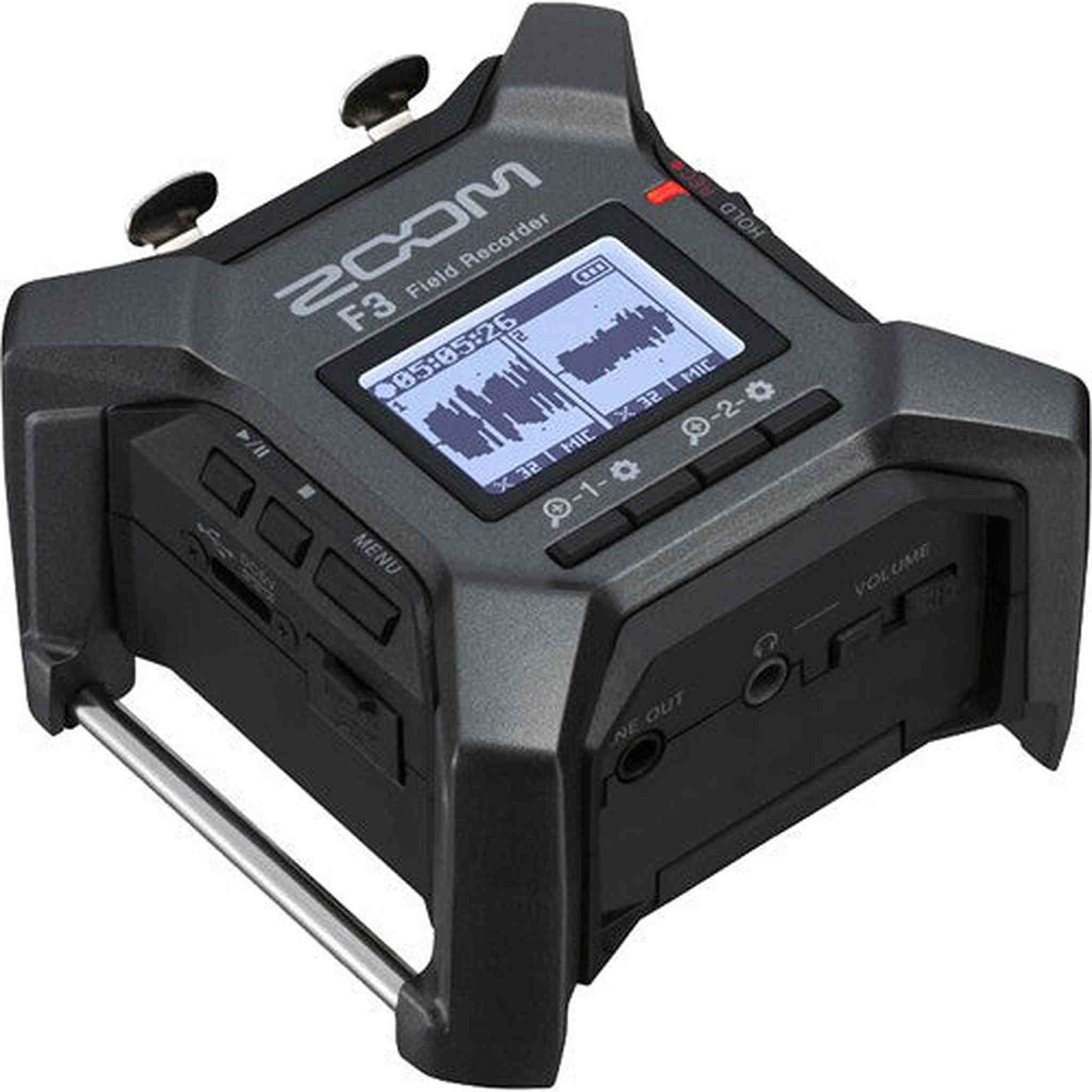 Zoom F3 2-Input / 2-Track Portable Field Recorder Bundle with Accessories