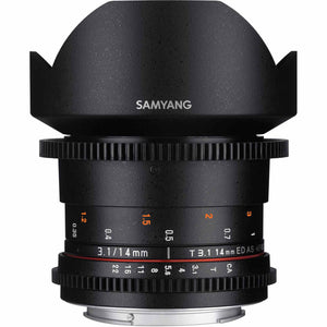Samyang SYDS14M-S VDSLR II A mount 14mm T3.1 Wide-Angle Cine Lens for Sony Alpha Cameras