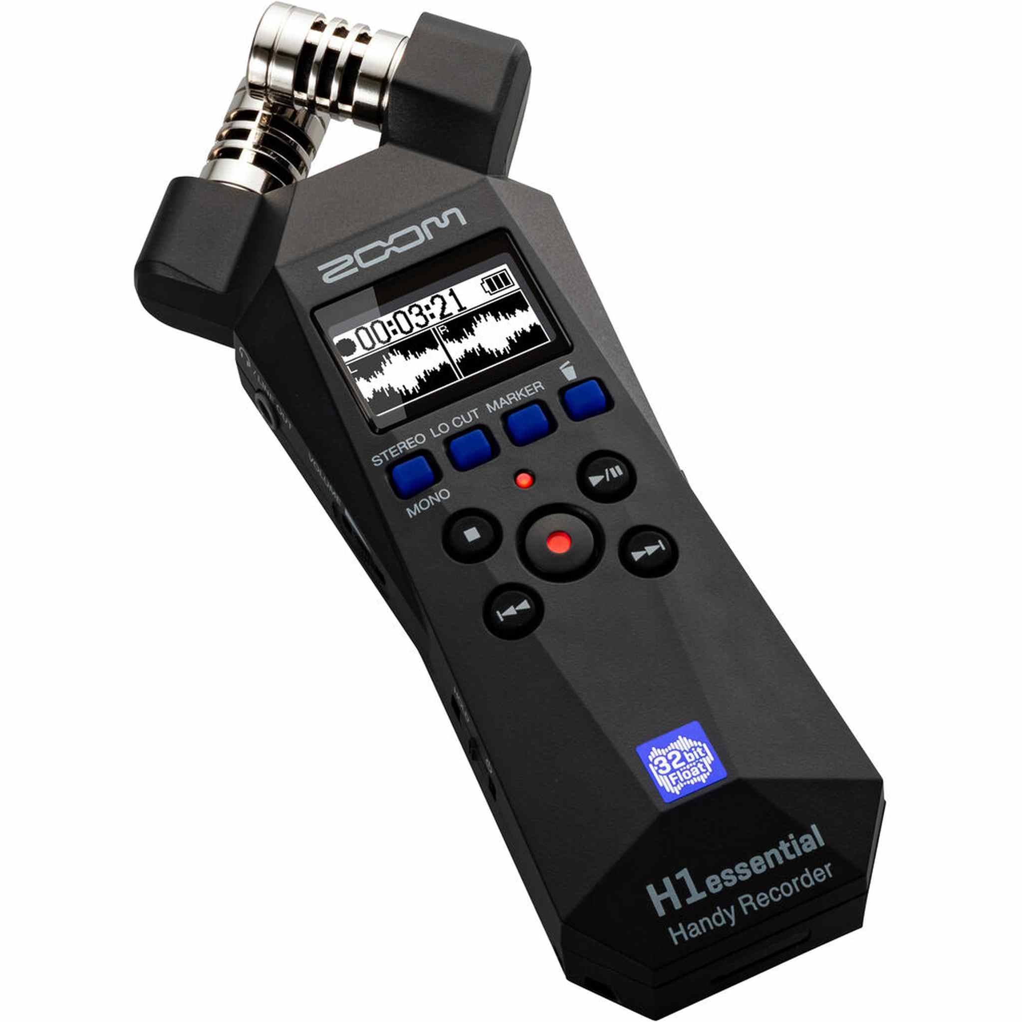 Zoom H1essential 2-Track 32-Bit Audio Recorder, Memory Card Pro 64GB, Bundle